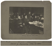 Large 9.5 x 7.5 Photograph From 1899 Documenting the Military Court of Inquiry Convened to Investigate the Embalmed Beef Scandal, Exposing the Chicago Meatpacking Industry